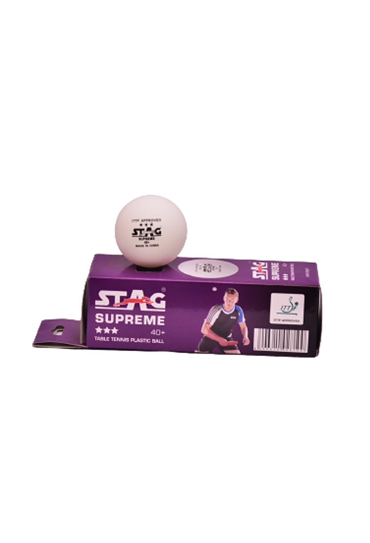 STAG SUPREME 3 STAR PLASTIC TABLE TENNIS BALL-